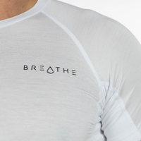 Mens Sweatproof Crewneck Undershirt White
