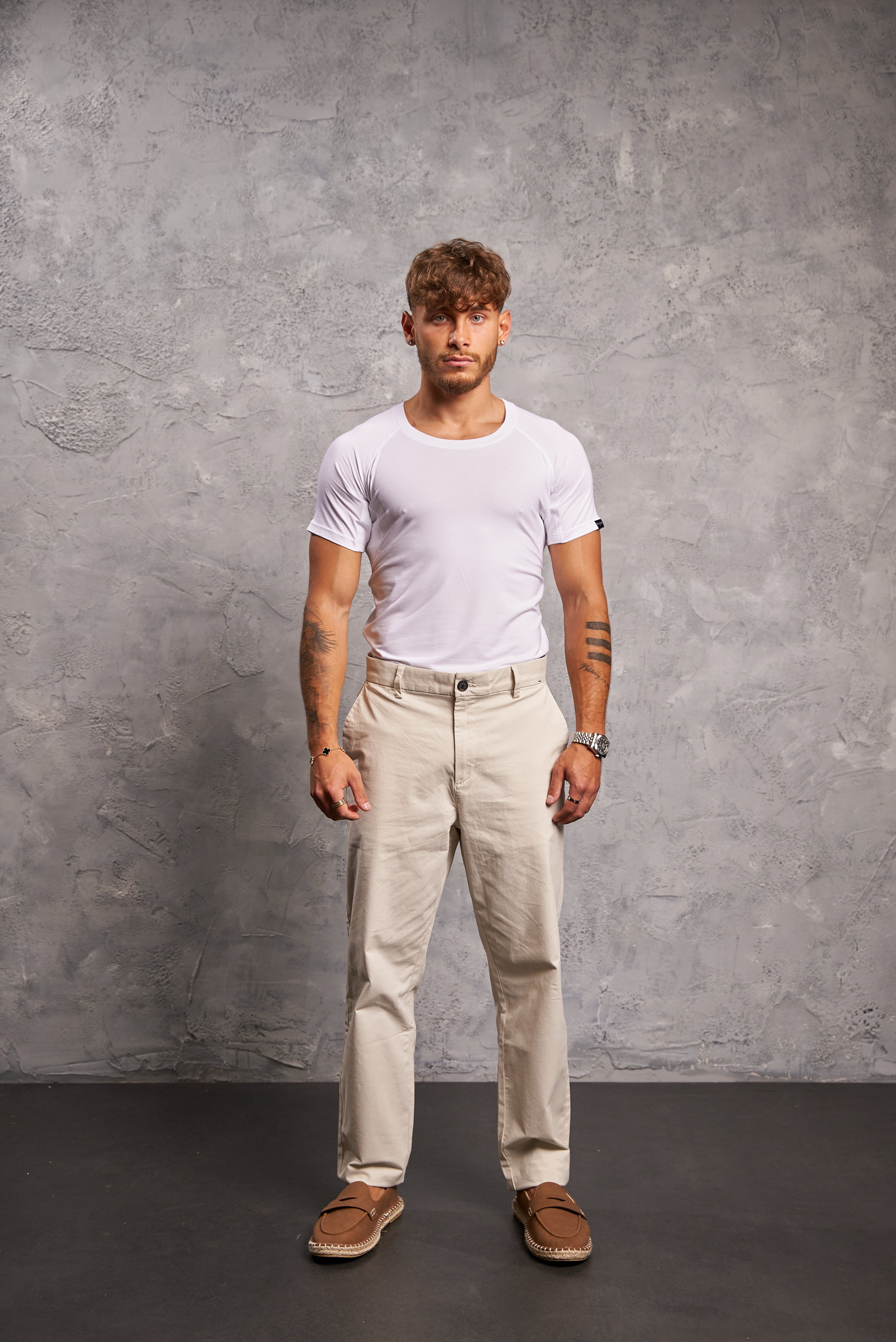 Mens Sweatproof Crewneck Undershirt White – BREATHE