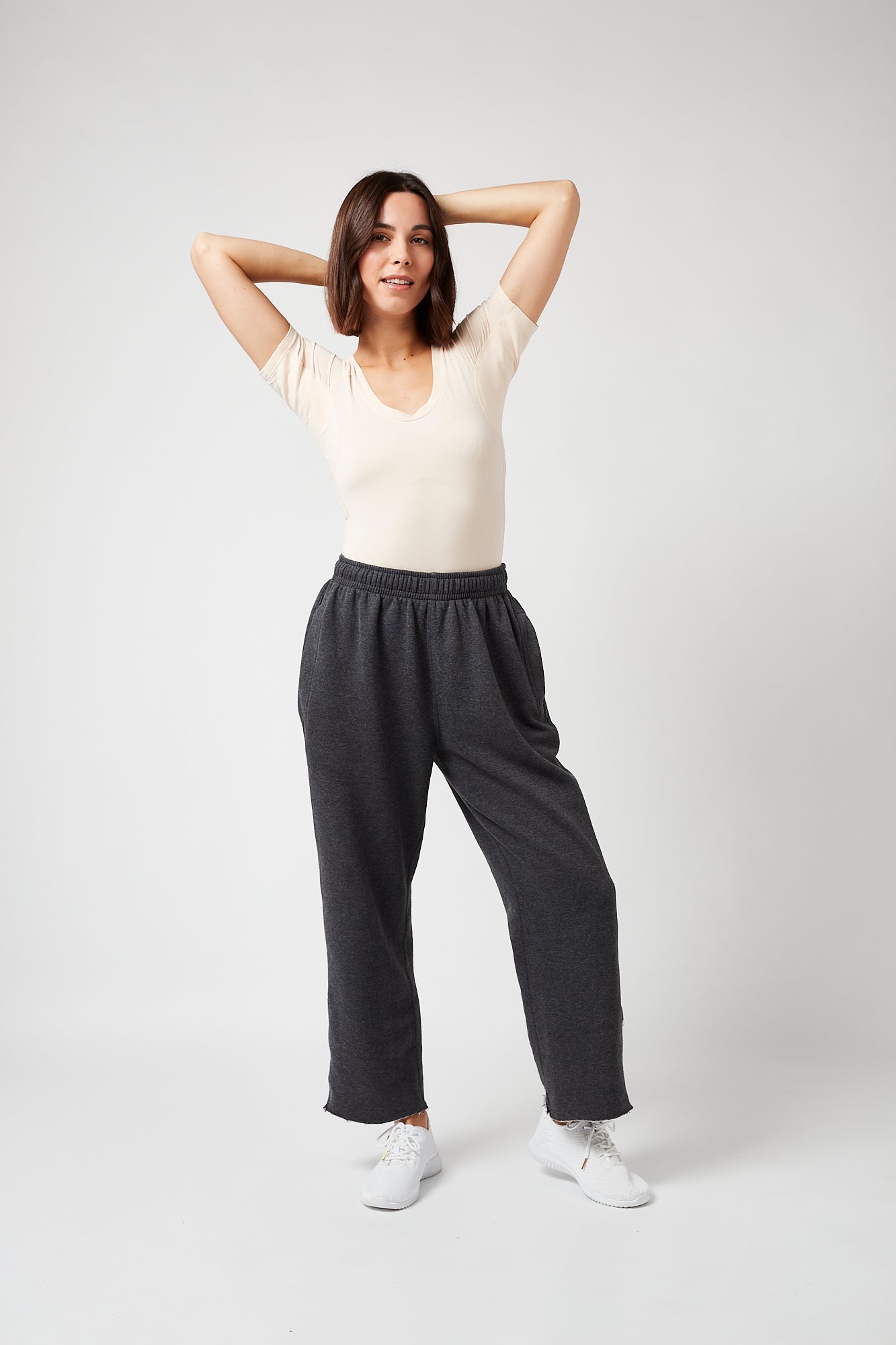 Womens Scoopneck Sweatproof Undershirt Blush