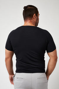 Sweatproof V Neck Undershirt (Black)