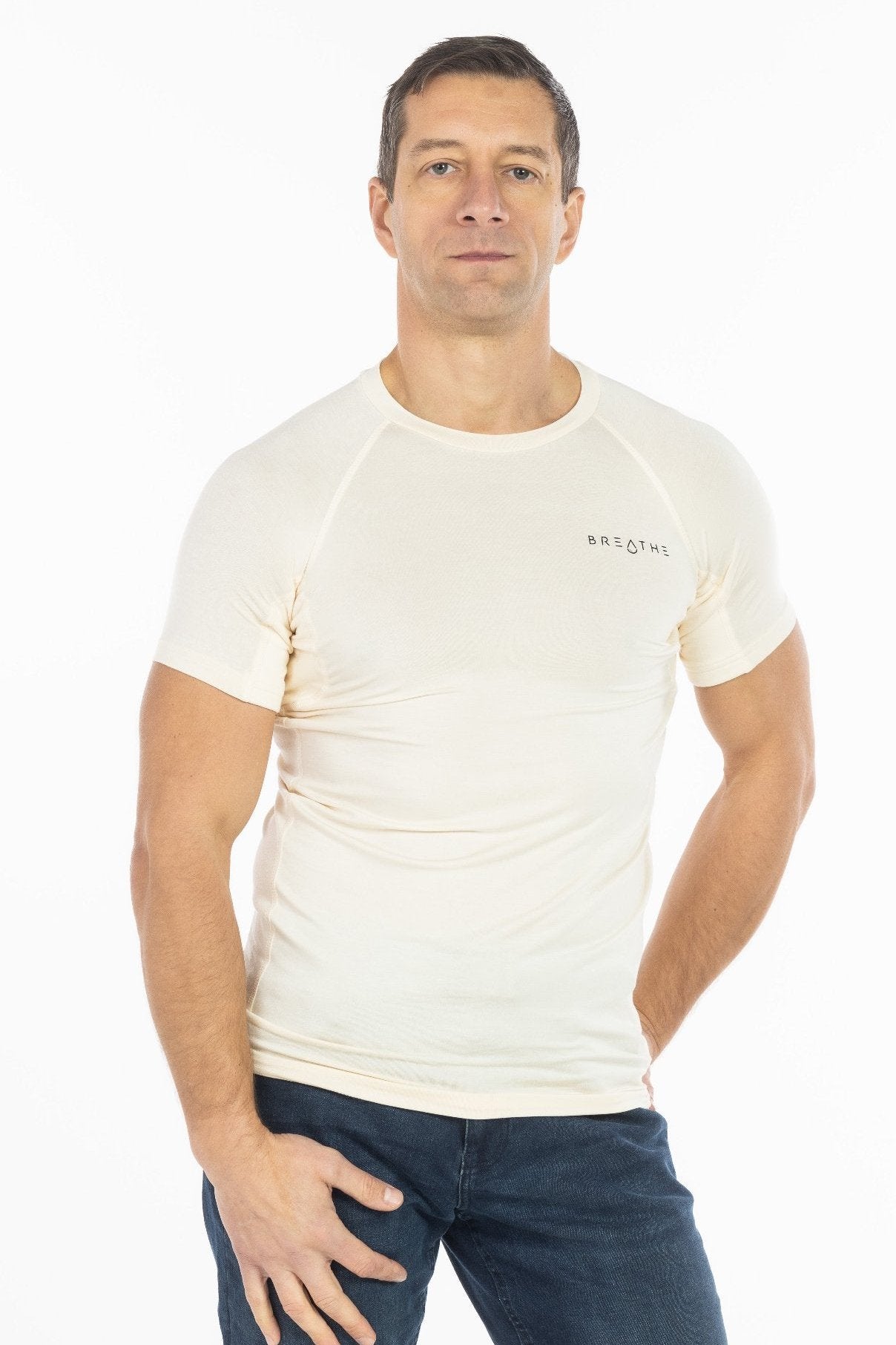 Mens Sweatproof Crewneck Undershirt Skin