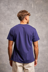 Navy SweatBlock Tee
