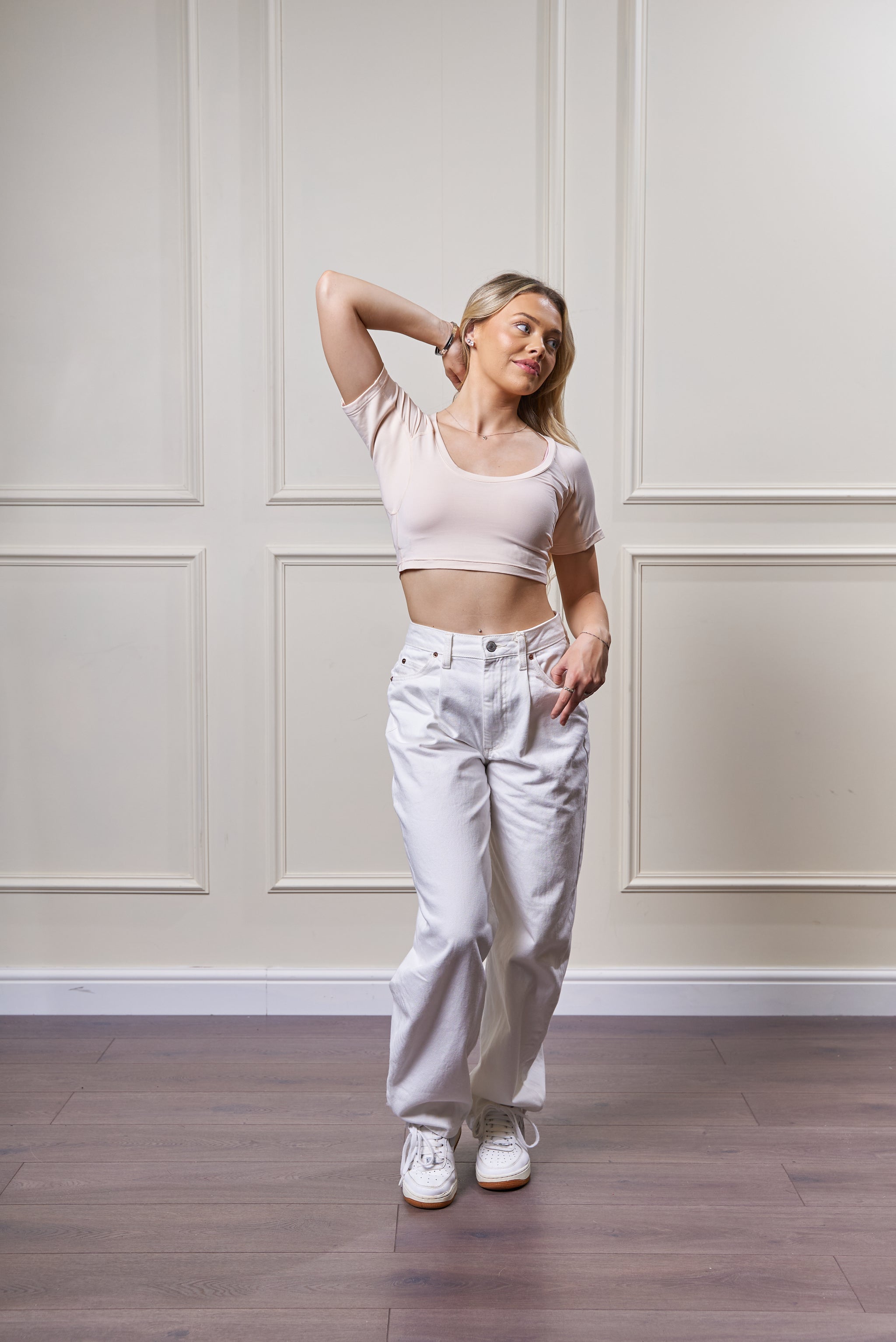 Nude ScoopNeck Crop Top