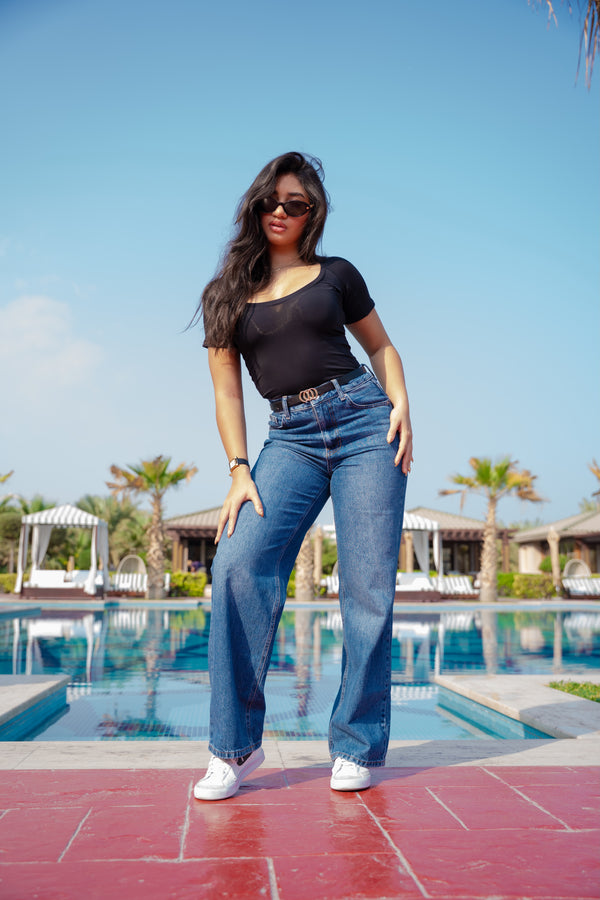 Womens Scoopneck Sweatproof Undershirt Black