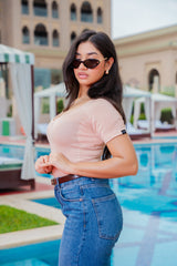 Womens Scoopneck Sweatproof Undershirt Blush