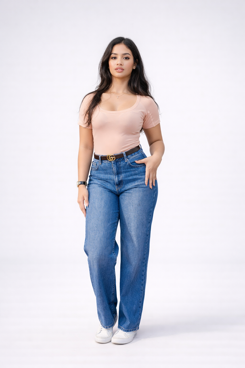 Womens Scoopneck Sweatproof Undershirt Blush