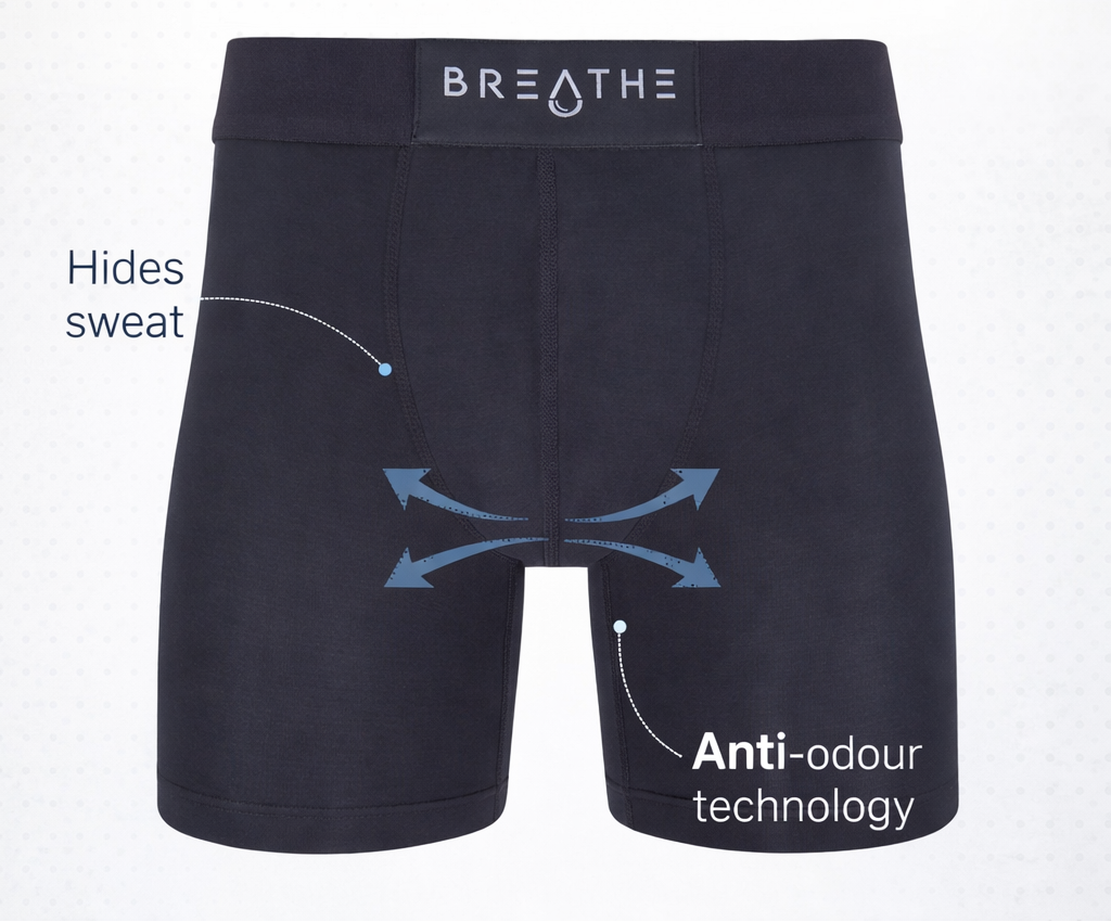 Anti sweat boxer briefs