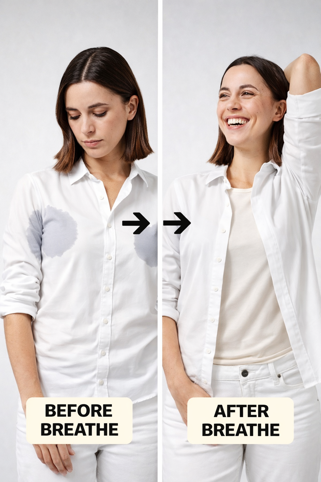 Womens Sweatproof Crewneck Undershirt Skin