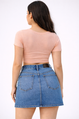 Blush ScoopNeck Sweatproof Crop