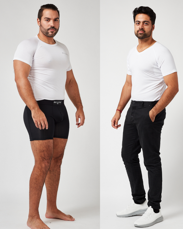 Sweatproof White Undershirt Bundle (2-Pack)