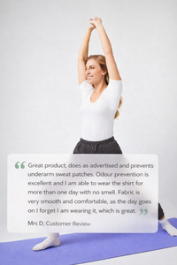 Sweatproof Scoop Neck Undershirt (White)