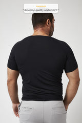 Sweatproof V Neck Undershirt (Black)