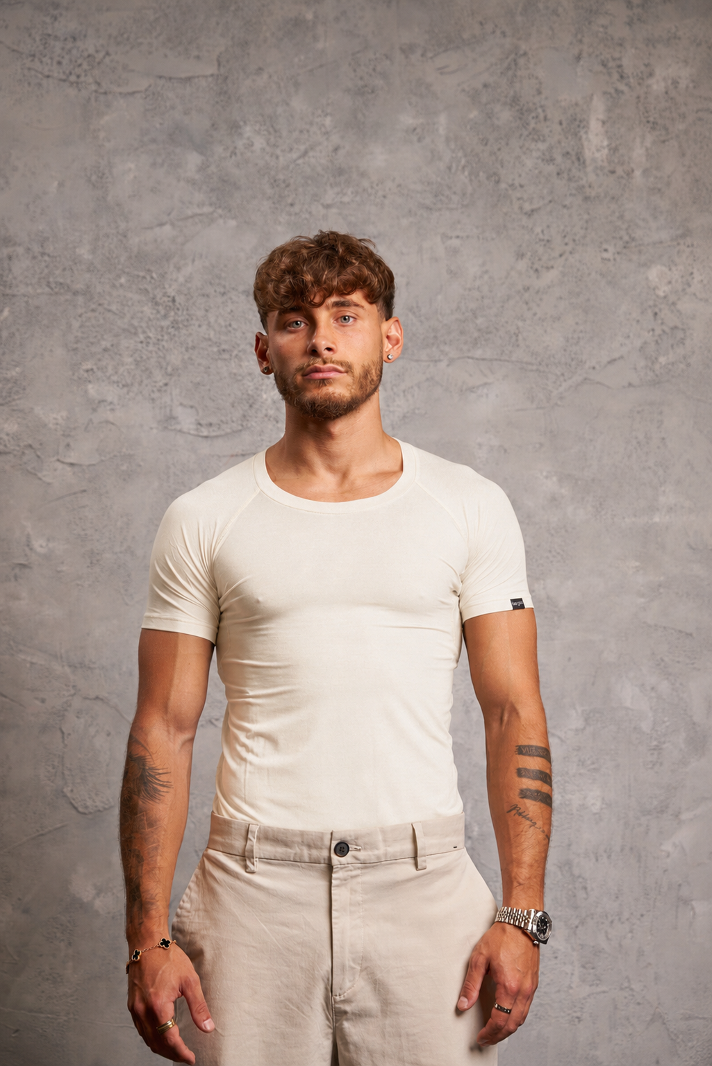 Mens Sweatproof Crewneck Undershirt Skin