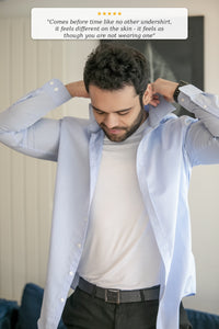 Mens Sweatproof Crewneck Undershirt White