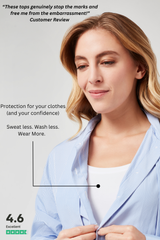 Sweatproof Scoop Neck Undershirt (White)