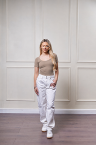 Womens Scoopneck Sweatproof Undershirt Espresso