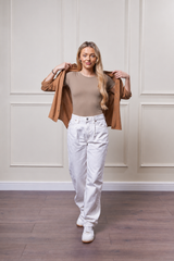 Womens Crewneck Sweatproof Undershirt Espresso