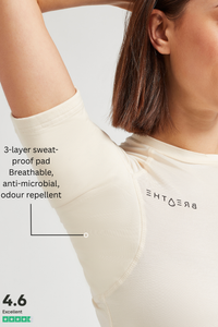 Womens Sweatproof Crewneck Undershirt Skin