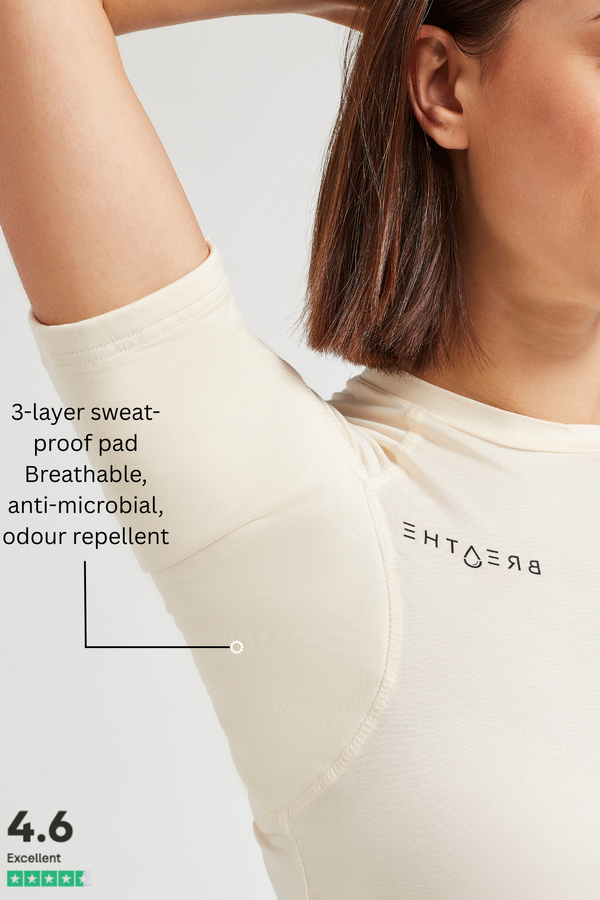 Womens Sweatproof Crewneck Undershirt Skin